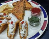 A picture of step 7 of Club cheese chilla sandwich.