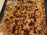 Healthy cranberry granola