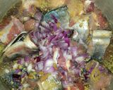 A picture of step 1 of Egusi soup.