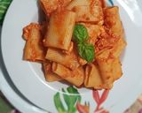 Foto del passaggio 2 della ricetta Paccheri al salmone #ricettalight