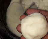 A picture of step 3 of Yam balls and sauce.