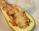 Foto del paso 5 de la receta: Zucchini relleno de pechuga de pollo y verduras