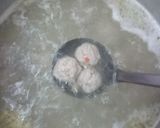Hình bước làm 5 của món Canh bí đỏ thịt bằm vò viên