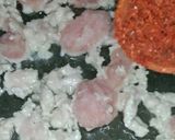 A picture of step 3 of Chicken vegetable filling.
