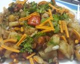 A picture of step 1 of Aloo Kabli /Chatpata Potato Chaat.