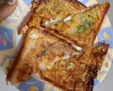 A picture of step 5 of Gram flour bread sandwich.