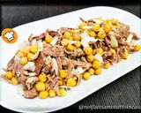 A picture of step 3 of Boiled Meat Salad with Chickpeas and Onions.