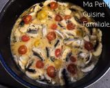 Une image de l'étape 2 de Omelette tomates cerises/champignons de Paris, cuisson au four.