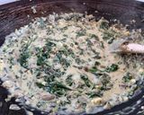 A picture of step 3 of Spinach Quiche.