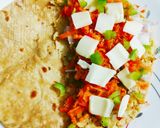 A picture of step 7 of Chickpea Hummus Quesadilla.