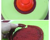 Foto langkah ke 10 dari resep Red Velvet Faultline Cake.