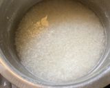 A picture of step 1 of Paanta Bhaat (Bengali lunch).