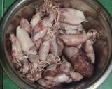 Foto langkah ke 3 dari resep Tumis Cumi Asin Daun Singkong.