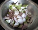 A picture of step 1 of Bottlegourd soup.