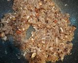 A picture of step 1 of Gulkand nariyal chikki.