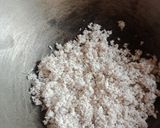 A picture of step 2 of Coconut badami laddu.