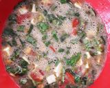 A picture of step 3 of Spinach and Paneer Omelette.