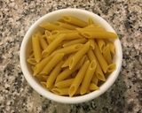 A picture of step 1 of Vegan kale and avocado pesto pasta.