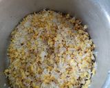 A picture of step 1 of Jaggery Khichdi.