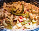 A picture of step 7 of Crockpot Zesty 2-Bean Shredded Chicken Chili.