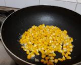 A picture of step 3 of Mall PVR style spicy corn black salt butter masala.