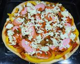 Hình bước làm 3 của món Bánh pizza
