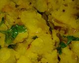 A picture of step 4 of Aloo bhaji.