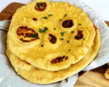 Foto del paso 6 de la receta: Pan a la sartén, sin levadura, y casi sin amasado-Pan Naan