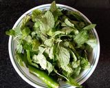A picture of step 1 of Special Pudina Chutney / Mint & Tomato Chutney.