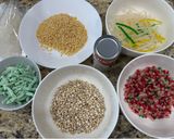 Hình bước làm 1 của món Chè sương sa hột lựu