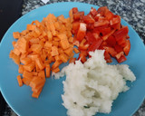 Foto del paso 1 de la receta: Arroz frito con pollo al curry