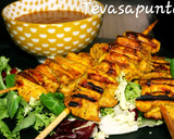 Foto del paso 1 de la receta: Satay de pollo con salsa de cacahuete 🥜 🌶 🥜