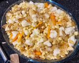 Une image de l'étape 2 de Gratin de pâtes au chou-fleur et carottes.