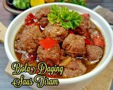 Foto langkah ke 7 dari resep 967. Bola Daging Saus Tiram, Bumbu Minimalis Rasa Maksimalis 😋.