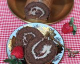 Foto langkah ke 9 dari resep Bolu Gulung Cokelat Ekonomis.