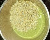 A picture of step 2 of Sprouted Moong and Oats Chilla.
