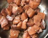 Foto del paso 1 de la receta: Ensalada de salmón con garbanzos, chauchas y aderezo de yogurt