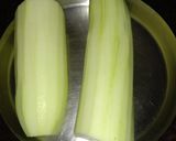 A picture of step 1 of Lauki ka Halwa.