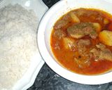 A picture of step 5 of Bhuna Aloo Gosht.