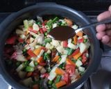 A picture of step 3 of Sambhar rice.