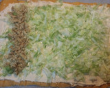 Foto del paso 13 de la receta: Brazo salado con crema de queso y nueces