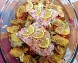 Foto del paso 5 de la receta: Salmón al horno con verduras