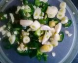 हरी प्याज़ और आलू की सब्जी (Hari pyaz aur aloo ki sabzi recipe in Hindi) रेसिपी चरण 1 फोटो