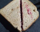 A picture of step 4 of Beetroot 3 tier sandwich.