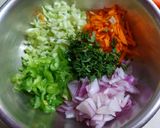 A picture of step 1 of Beetroot Cheesy-Paneer Momos.