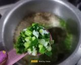 A picture of step 2 of Surti Masala khichu (Gujarati Rice Flour Khichu).
