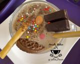A picture of step 5 of Noreos milkshake.