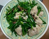 韮花肉羹的食譜步驟2照片