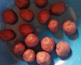 Foto langkah ke 3 dari resep Roti goreng ubi ungu isi kacang.