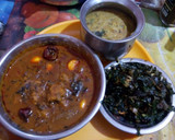 சென்னை சமையல் சுண்டைக்காய் கூட்டு, பூண்டு  கருுணைக்கிழங்கு புளிக்குழம்பு,சுகர் கீரைப் பொரியல் ரெசிபி ஸ்டேப் 5 புகைப்படம்